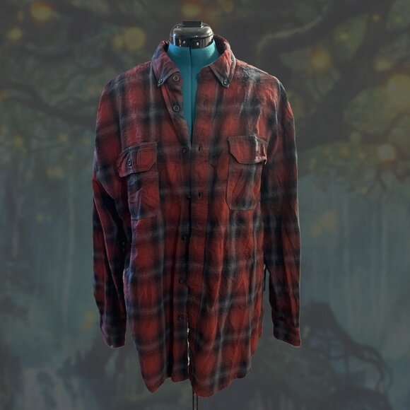 Upcycled Clear Water Outfitters Joshua Tree Flannel sz XL - Picture 2 of 2